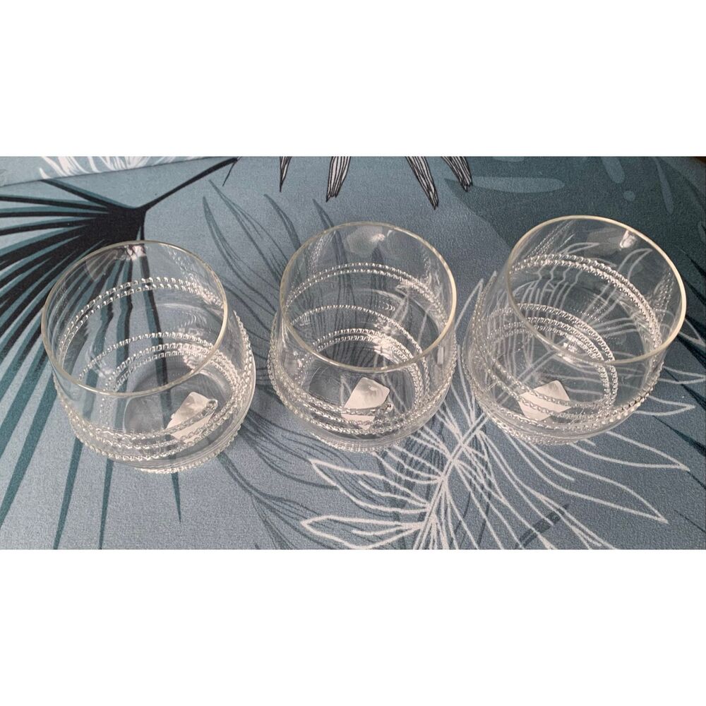 NEW Juliska Chloe Stemless WINE Glasses SET of 3 REPLACEMENT - Picture 2 of 6